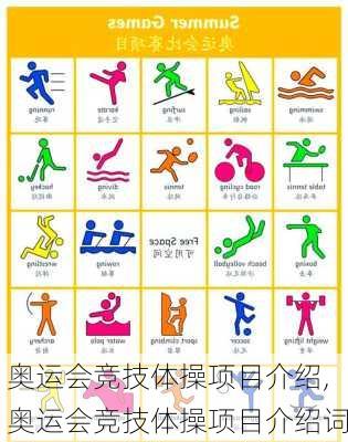 奥运会竞技体操项目介绍,奥运会竞技体操项目介绍词