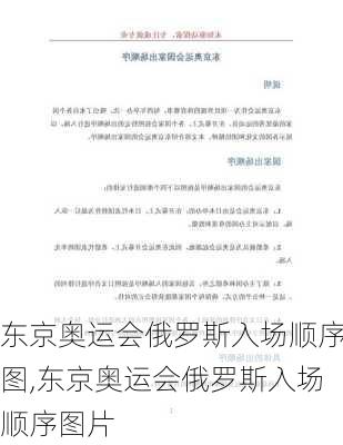 东京奥运会俄罗斯入场顺序图,东京奥运会俄罗斯入场顺序图片