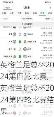 英格兰足总杯2024第四轮比赛,英格兰足总杯2024第四轮比赛结果