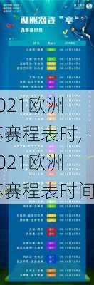 2021欧洲杯赛程表时,2021欧洲杯赛程表时间