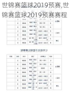 世锦赛篮球2019预赛,世锦赛篮球2019预赛赛程