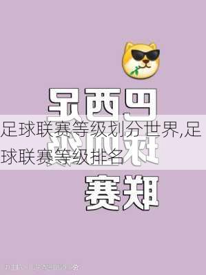 足球联赛等级划分世界,足球联赛等级排名