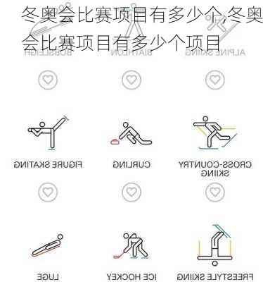 冬奥会比赛项目有多少个,冬奥会比赛项目有多少个项目