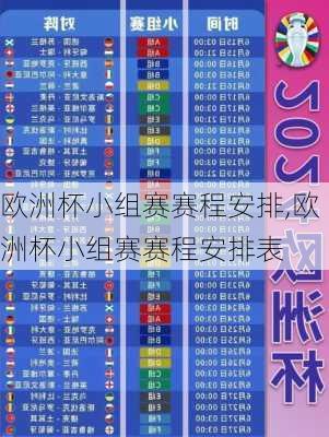 欧洲杯小组赛赛程安排,欧洲杯小组赛赛程安排表