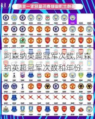 阿森纳英超冠军次数,阿森纳英超冠军次数和年份