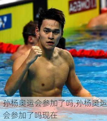孙杨奥运会参加了吗,孙杨奥运会参加了吗现在