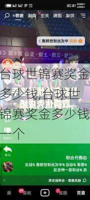 台球世锦赛奖金多少钱,台球世锦赛奖金多少钱一个