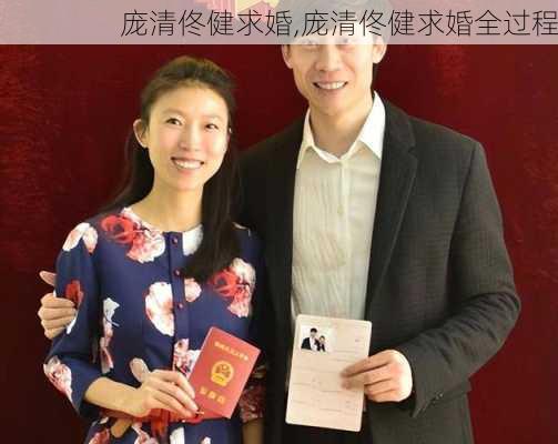 庞清佟健求婚,庞清佟健求婚全过程