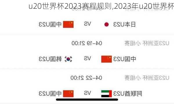 u20世界杯2023赛程规则,2023年u20世界杯