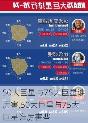 50大巨星与75大巨星谁厉害,50大巨星与75大巨星谁厉害些