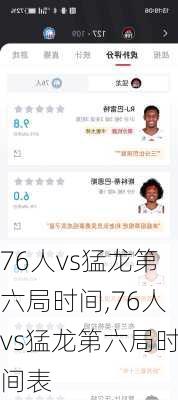 76人vs猛龙第六局时间,76人vs猛龙第六局时间表