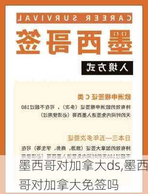 墨西哥对加拿大ds,墨西哥对加拿大免签吗