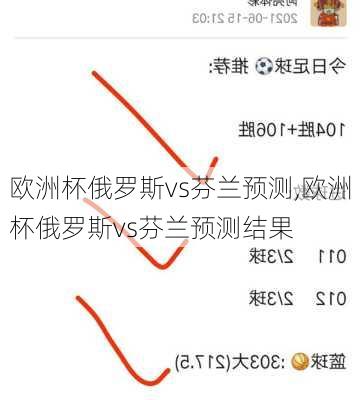 欧洲杯俄罗斯vs芬兰预测,欧洲杯俄罗斯vs芬兰预测结果