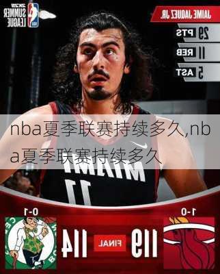 nba夏季联赛持续多久,nba夏季联赛持续多久