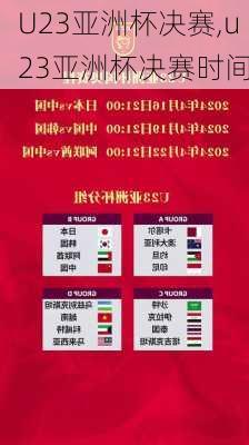 U23亚洲杯决赛,u23亚洲杯决赛时间