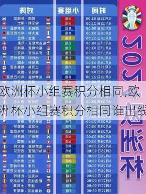 欧洲杯小组赛积分相同,欧洲杯小组赛积分相同谁出线