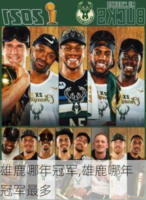 雄鹿哪年冠军,雄鹿哪年冠军最多