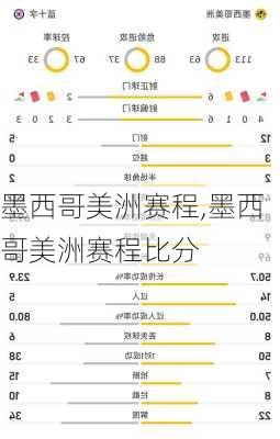 墨西哥美洲赛程,墨西哥美洲赛程比分