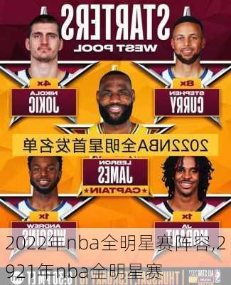2022年nba全明星赛阵容,2921年nba全明星赛