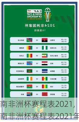 南非洲杯赛程表2021,南非洲杯赛程表2021年