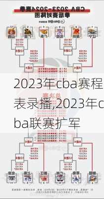 2023年cba赛程表录播,2023年cba联赛扩军