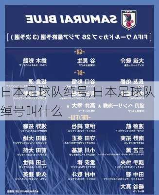日本足球队绰号,日本足球队绰号叫什么