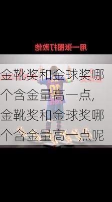 金靴奖和金球奖哪个含金量高一点,金靴奖和金球奖哪个含金量高一点呢