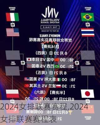 2024女排联赛赛程,2024女排联赛赛程表