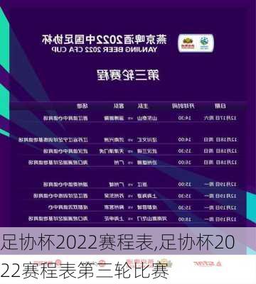 足协杯2022赛程表,足协杯2022赛程表第三轮比赛