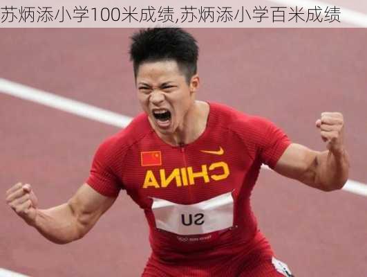 苏炳添小学100米成绩,苏炳添小学百米成绩
