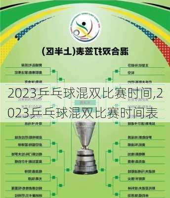 2023乒乓球混双比赛时间,2023乒乓球混双比赛时间表