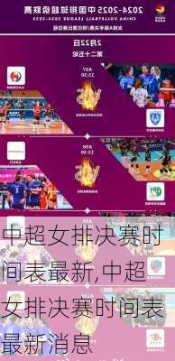 中超女排决赛时间表最新,中超女排决赛时间表最新消息