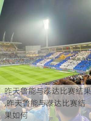 昨天鲁能与泰达比赛结果,昨天鲁能与泰达比赛结果如何