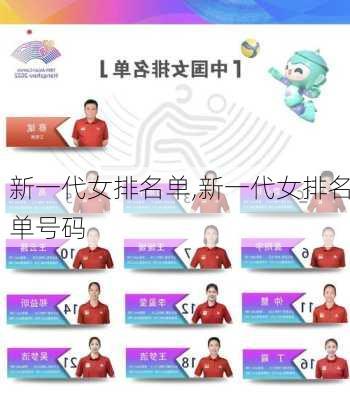 新一代女排名单,新一代女排名单号码