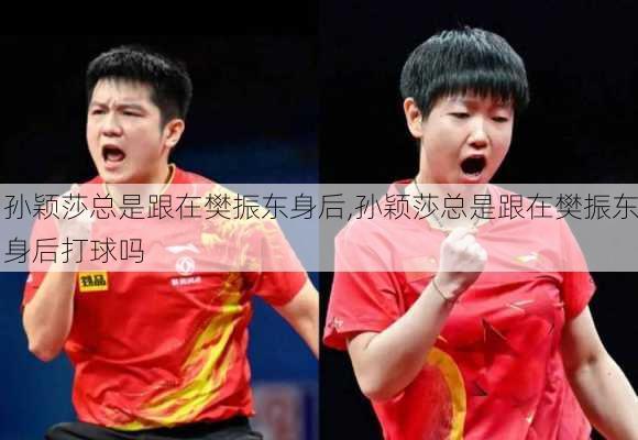 孙颖莎总是跟在樊振东身后,孙颖莎总是跟在樊振东身后打球吗