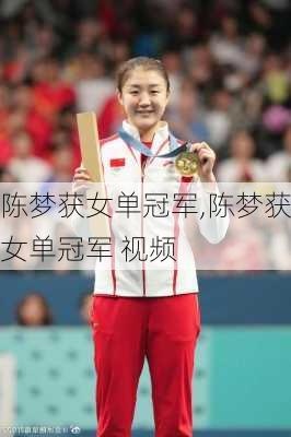 陈梦获女单冠军,陈梦获女单冠军 视频