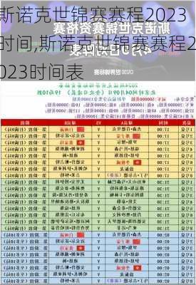 斯诺克世锦赛赛程2023时间,斯诺克世锦赛赛程2023时间表