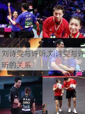 刘诗雯与许昕,刘诗雯与许昕的关系