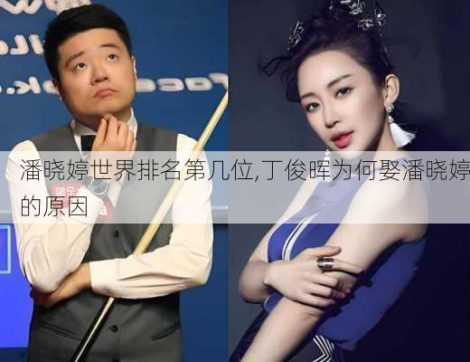 潘晓婷世界排名第几位,丁俊晖为何娶潘晓婷的原因