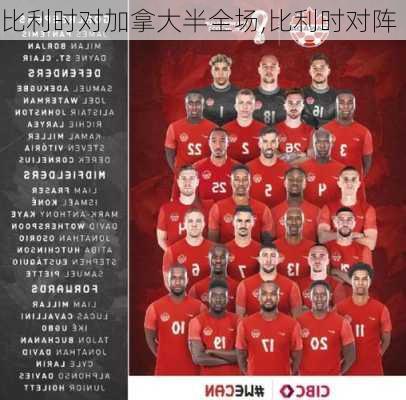 比利时对加拿大半全场,比利时对阵