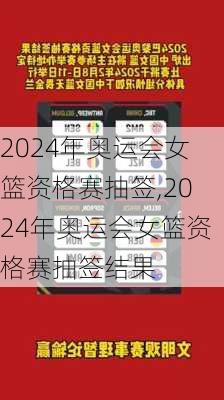2024年奥运会女篮资格赛抽签,2024年奥运会女篮资格赛抽签结果