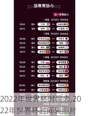2022年世界杯时间表,2022年世界杯时间表图片
