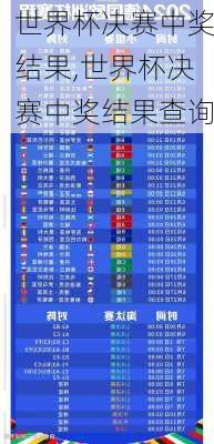 世界杯决赛中奖结果,世界杯决赛中奖结果查询