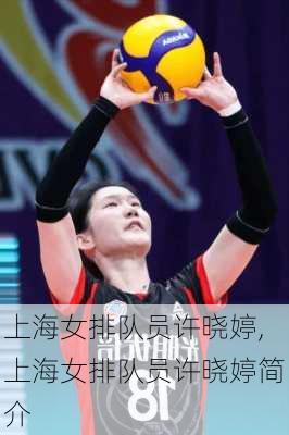 上海女排队员许晓婷,上海女排队员许晓婷简介