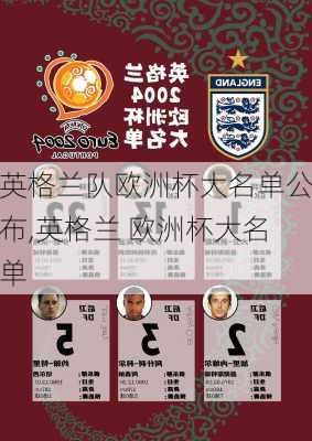英格兰队欧洲杯大名单公布,英格兰 欧洲杯大名单