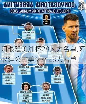 阿根廷美洲杯28人大名单,阿根廷公布美洲杯28人名单