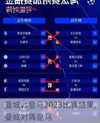 曼城vs皇马2023比赛结果,曼城对阵皇马