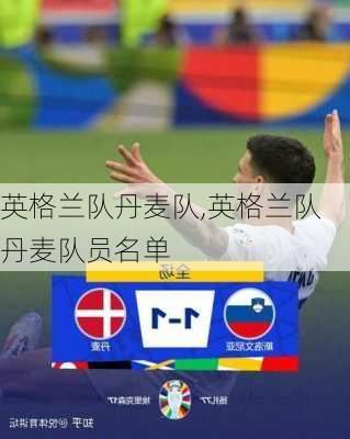 英格兰队丹麦队,英格兰队丹麦队员名单