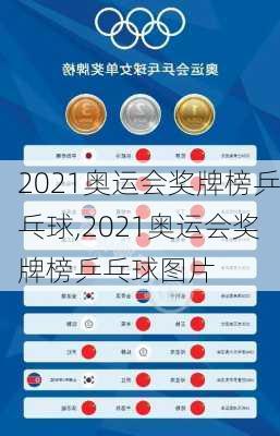 2021奥运会奖牌榜乒乓球,2021奥运会奖牌榜乒乓球图片