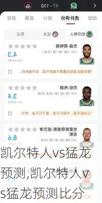 凯尔特人vs猛龙预测,凯尔特人vs猛龙预测比分